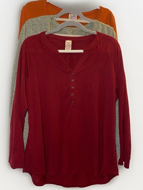Duluth Trading Co Tops - Women's 2xl Tops Long Sleeve Shirts Fall Duluth ModCloth Orange Red Lot Of 3